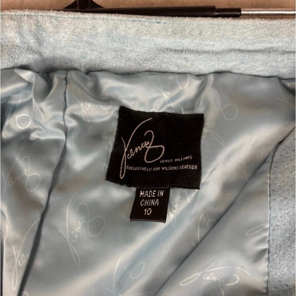 Vintage Wilsons Leather Venus Williams RARE Blue Suede Leather Full Set XL - Picture 10 of 16